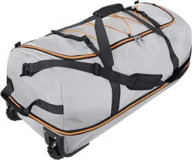 110L/140L Expandable Soft-Sided Foldable Duffle Bag with 2 Rubber Wheels,Packable 32 Rolling Carry-On with Multi-Pockets & Compartments,Grey