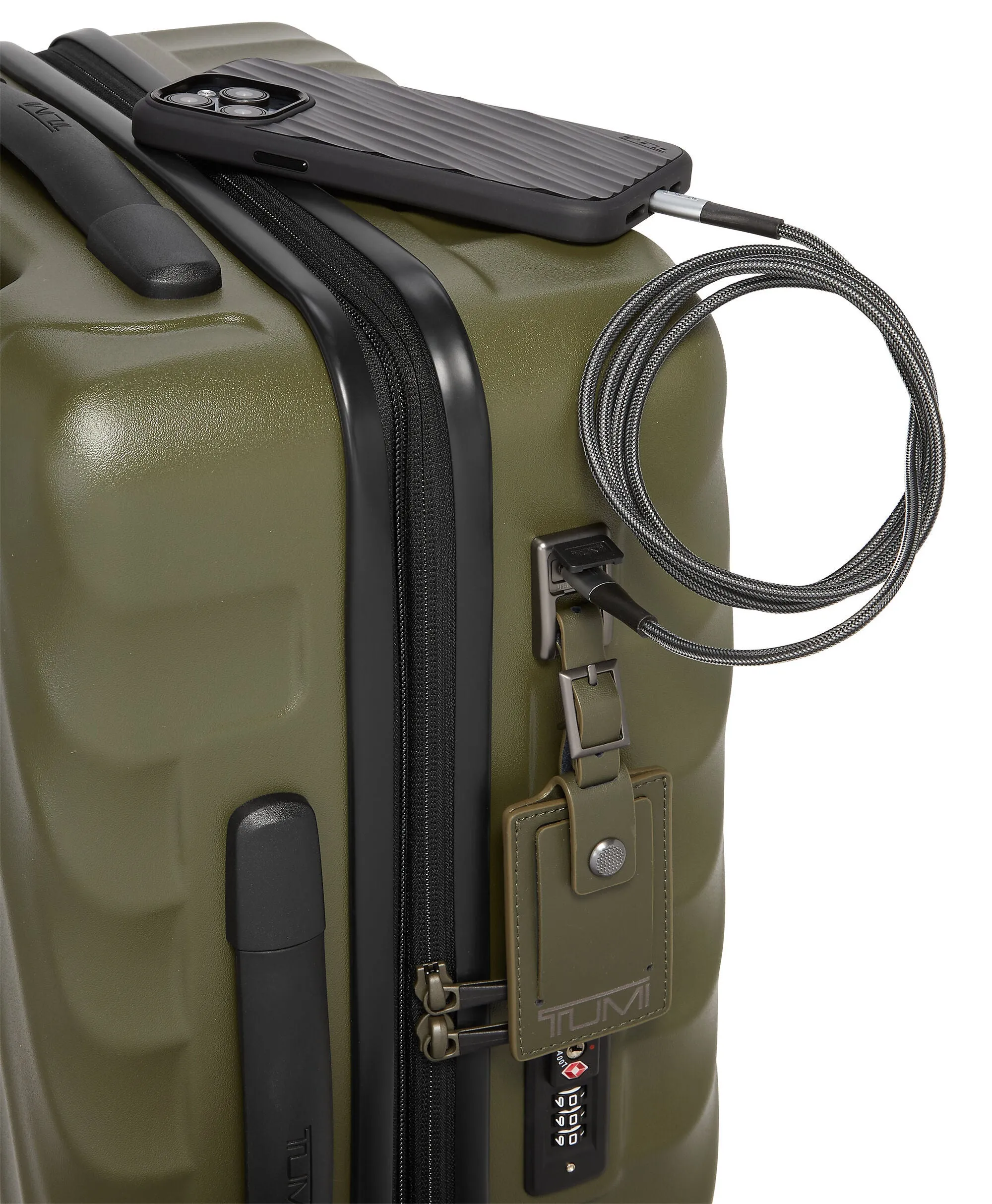 19 Degree International Expandable Carry-On 55cm - Olive Texture