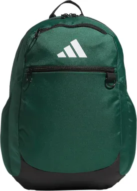 adidas Striker Team Sports Backpack Durable Athletic Gym Laptop Bag, Dark Green/3.0 (36L), One Size