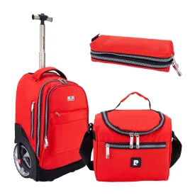 Big Wheel School Trolley Set of 3 Red