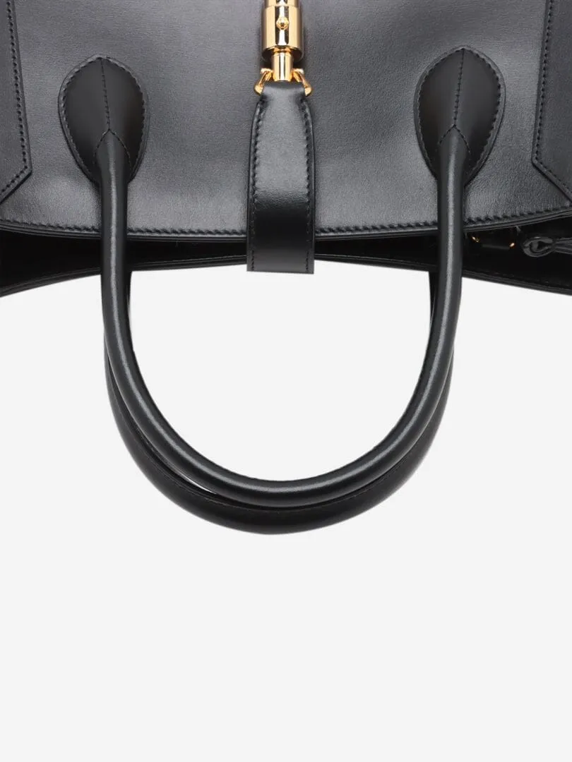 Black 1961 Jackie leather top handle bag