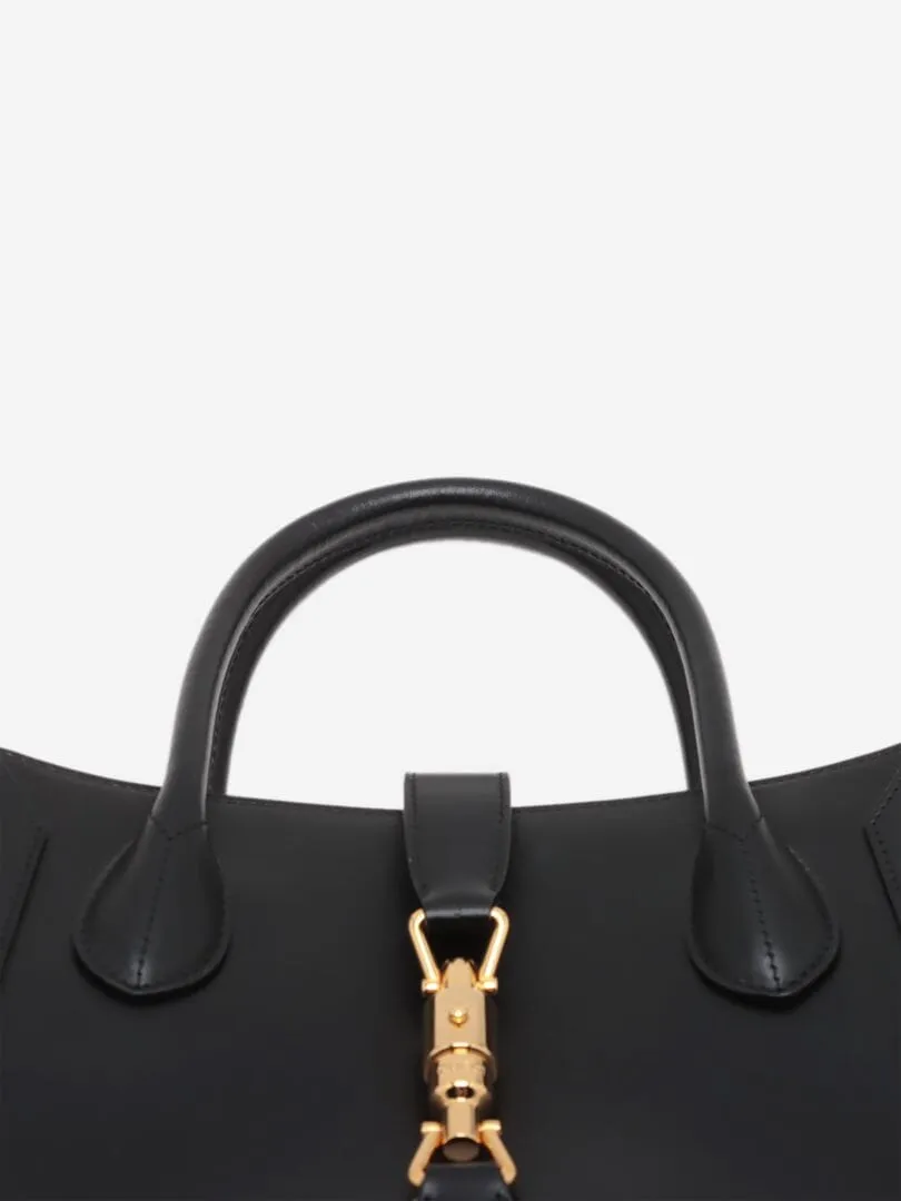 Black 1961 Jackie leather top handle bag