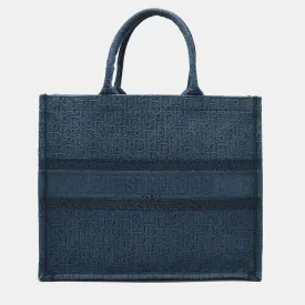 Blue Canvas Large Book Tote Tote Bag