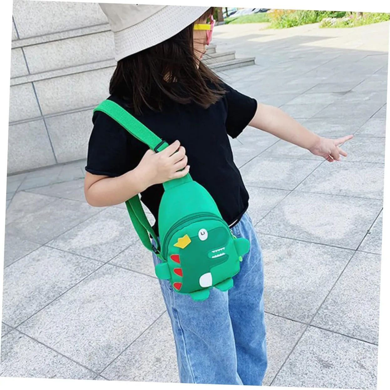 Boys and Girls Bag Crossbody Bag for Teens Dinosaur Fanny Pack Cartoon Design
