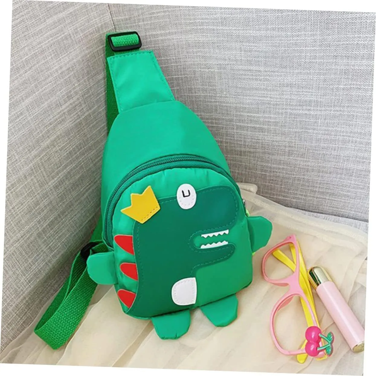 Boys and Girls Bag Crossbody Bag for Teens Dinosaur Fanny Pack Cartoon Design