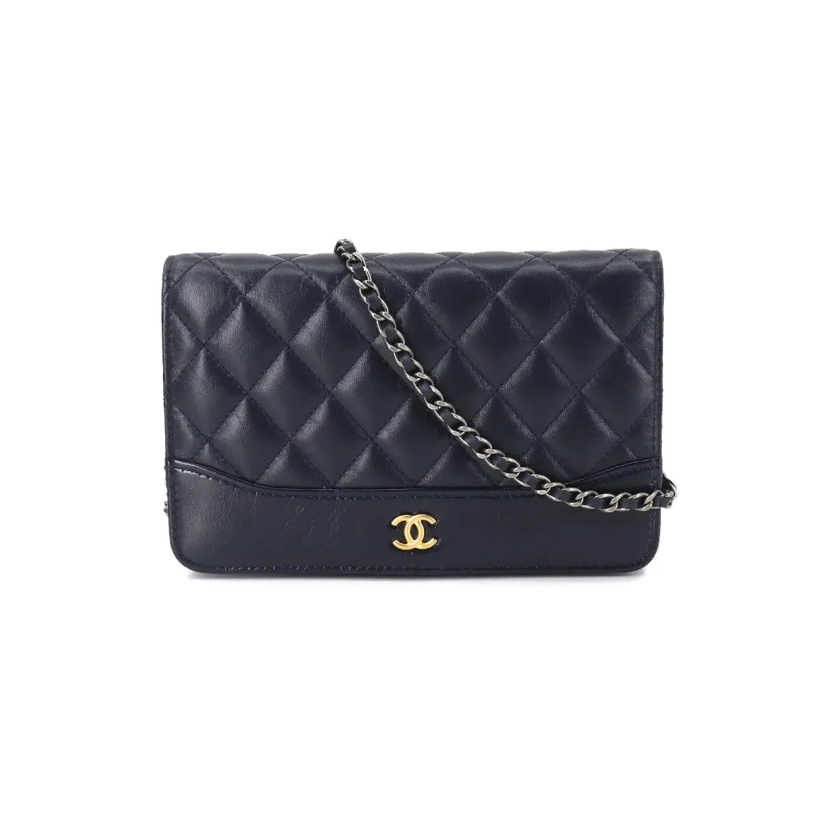 Chanel Navy Wallet On Chain Gabrielle