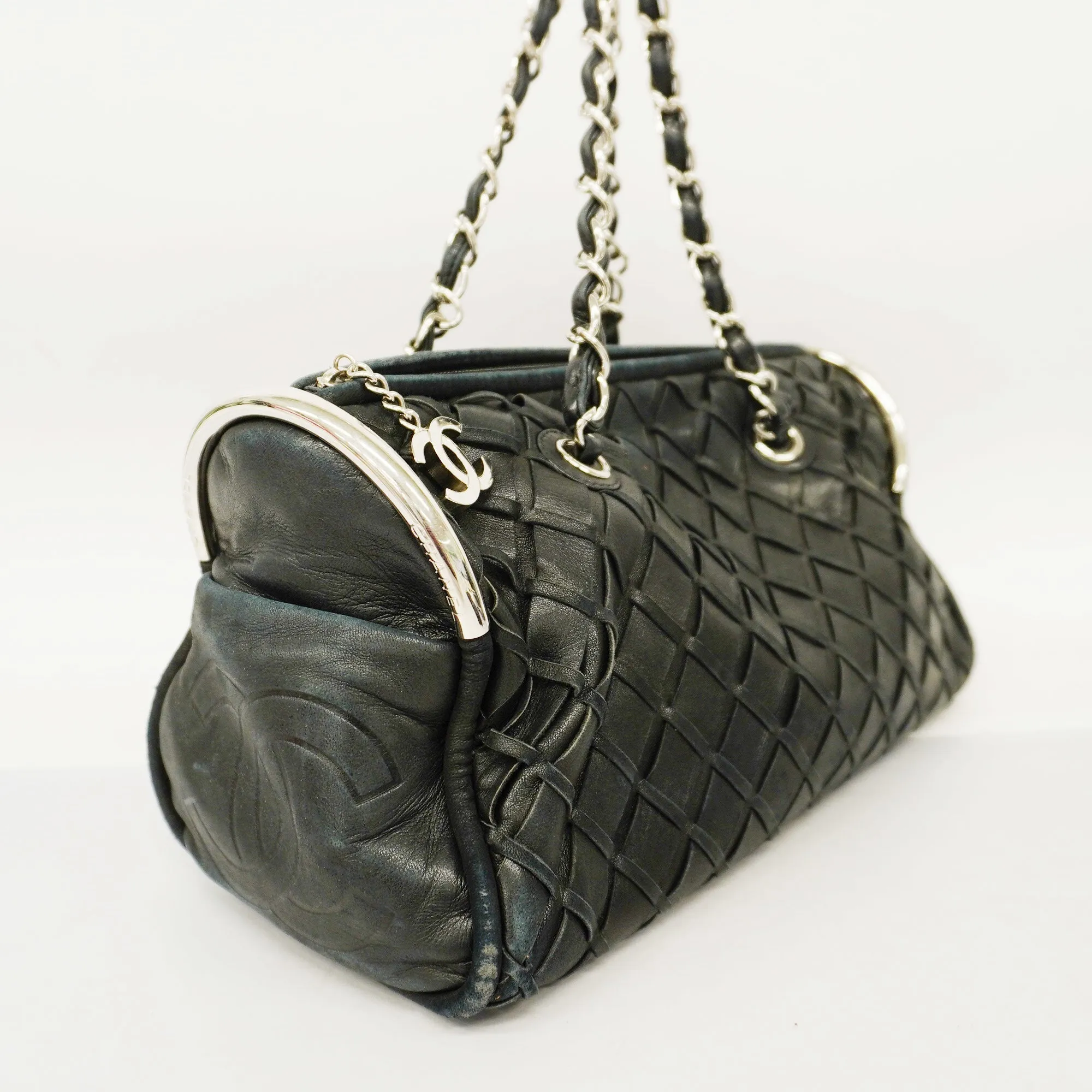 Chanelauth  Bubble Quilt Chain Shoulder Women's Leather Shoulder Bag