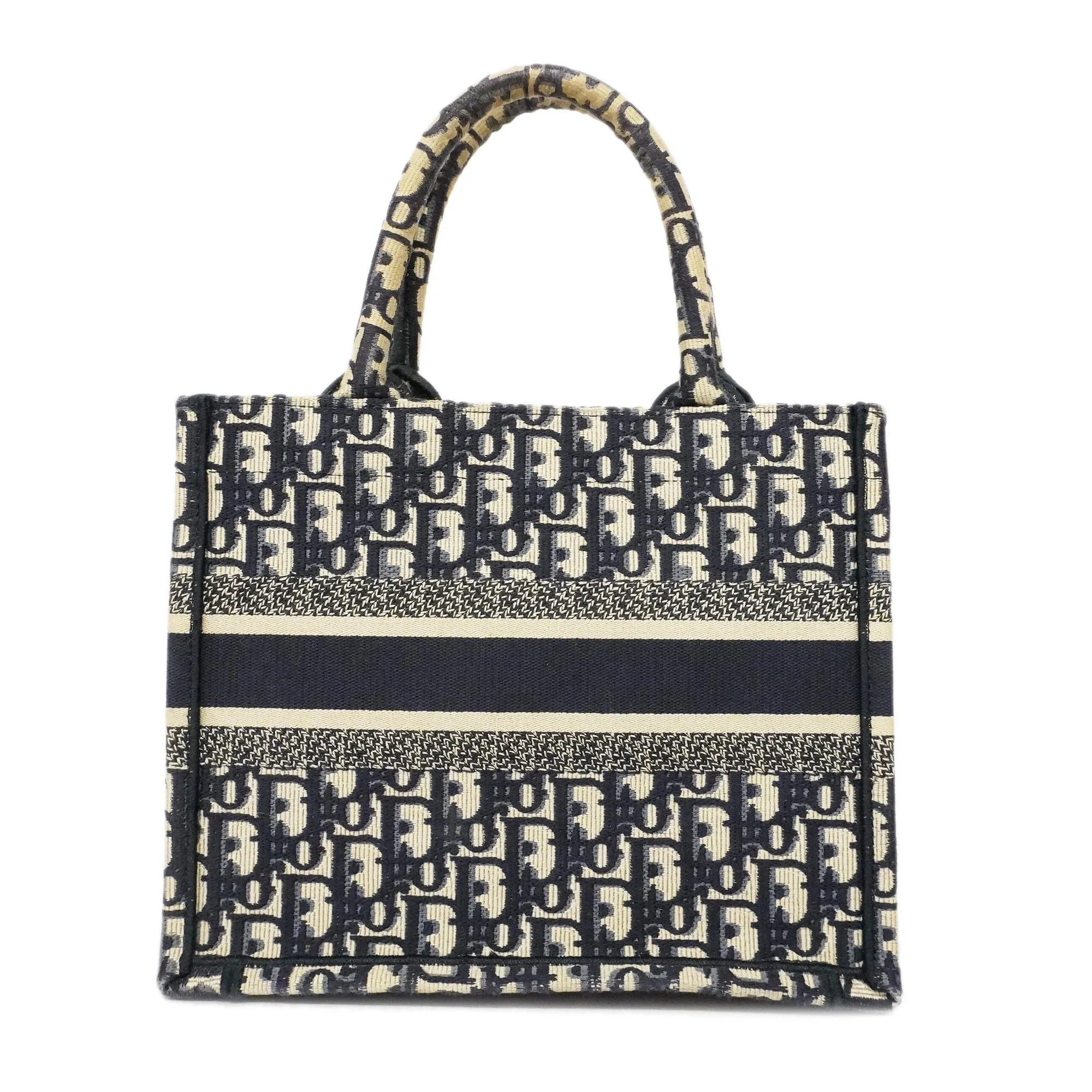 CHRISTIAN DIORAuth  Book Tote Small Women's Canvas Tote Bag Navy
