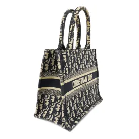 CHRISTIAN DIORAuth  Book Tote Small Women's Canvas Tote Bag Navy