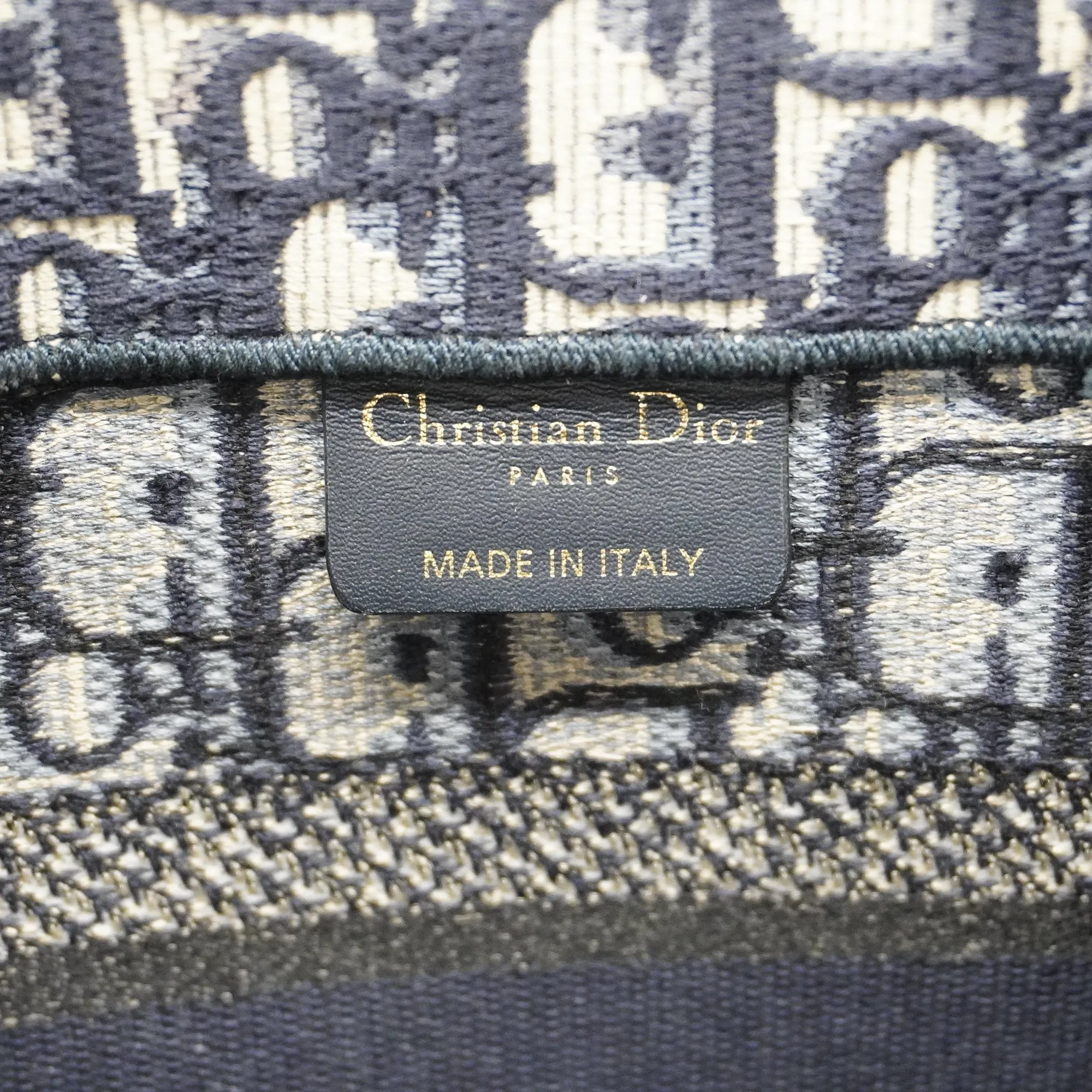 CHRISTIAN DIORAuth  Book Tote Small Women's Canvas Tote Bag Navy