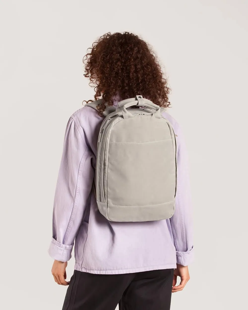 Day Owl Unisex Recycled Backpack Pro Slim 14 Laptop, Dawn Grey,
