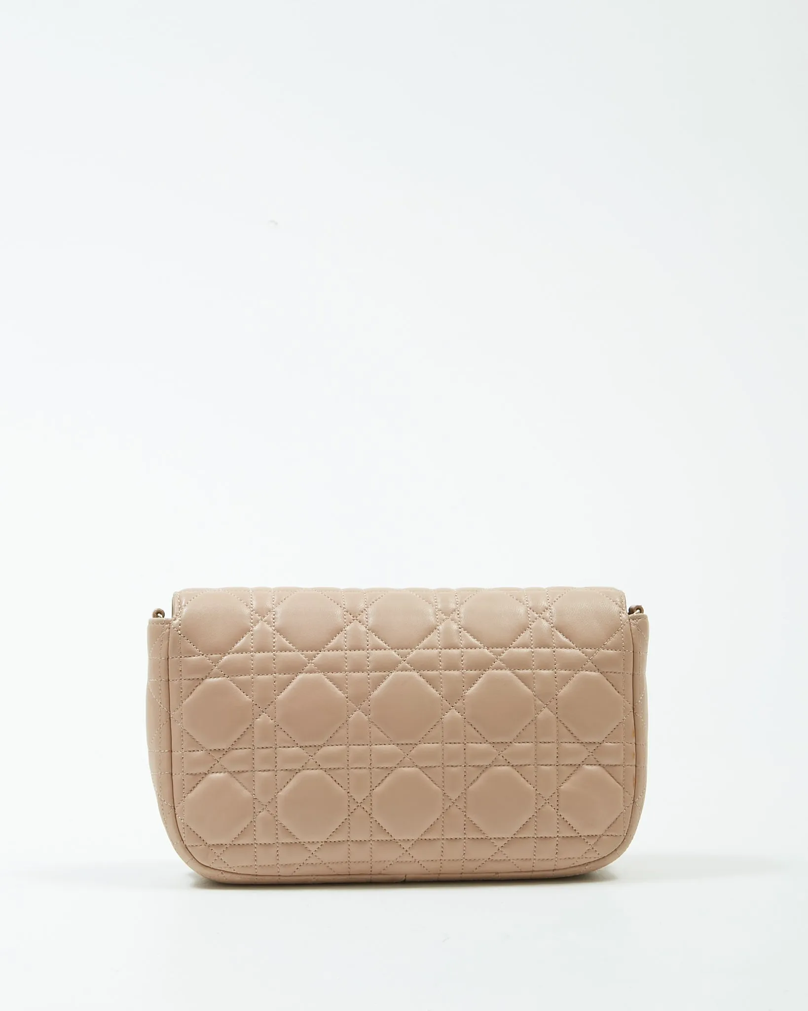Dior Beige Leather Cannage Miss Promenade Wallet On Chain Bag