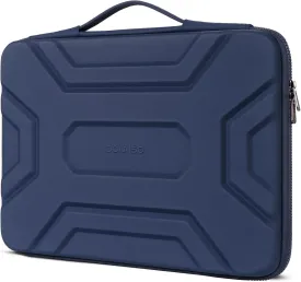 DOMISO 15.6 inch Laptop Sleeve Shoulder Bag Shockproof Computer Bag Waterproof EVA Protective Carrying Case for 16" MacBook Pro/Max M2 M1 2019-2023,15"-16" HP Dell Asus Laptop,Dell XPS 15,Dark Blue