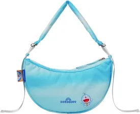 Doughnut Macaroon x Doraemon Series Travel Backpack, Shoulder Bag & Crossbody Bag - 7L, 16L, 20L - Lightweight College & Commute Backpack for Women (Sky Blue, 7L)