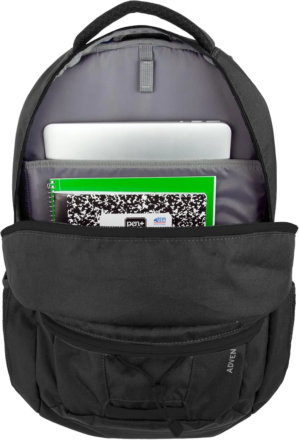 Eddie Bauer Backpack with Organization Compartments and Hydration/Laptop Compatible Sleeve, Adventurer-Black, 25L
