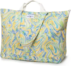 Extra Large Beach Bag for Women - Waterproof Sandproof Over-Size Carry On Beach Tote with 5 Pockets Gifts for Women