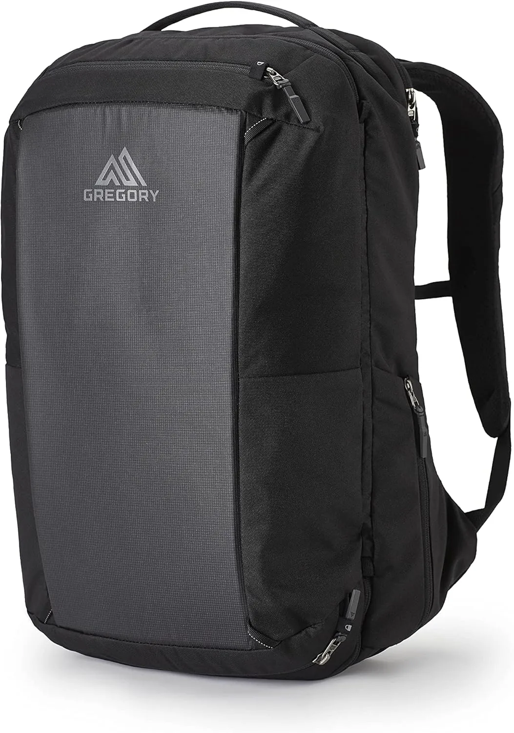 Gregory Border Traveler 30L Unisex Commuter Travel/Work/School Carry-On Backpack, Cushioned Backpanel and Shoulder Harness, One Size Fits All, Total Black