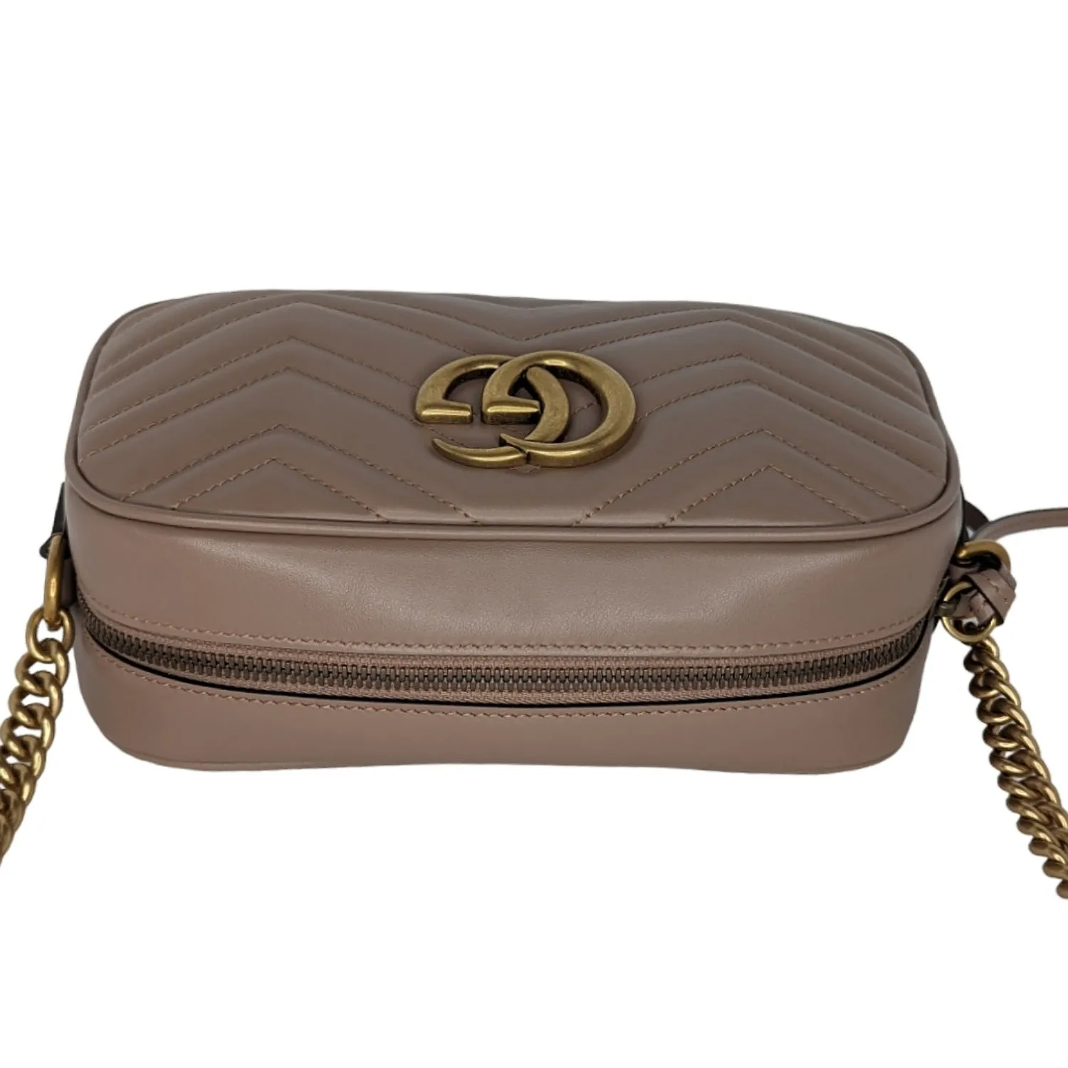 Gucci Dusty Rose Small GG Marmont Shoulder Bag