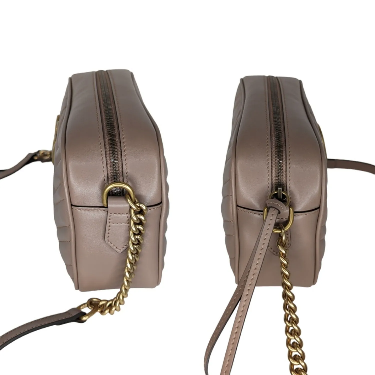 Gucci Dusty Rose Small GG Marmont Shoulder Bag