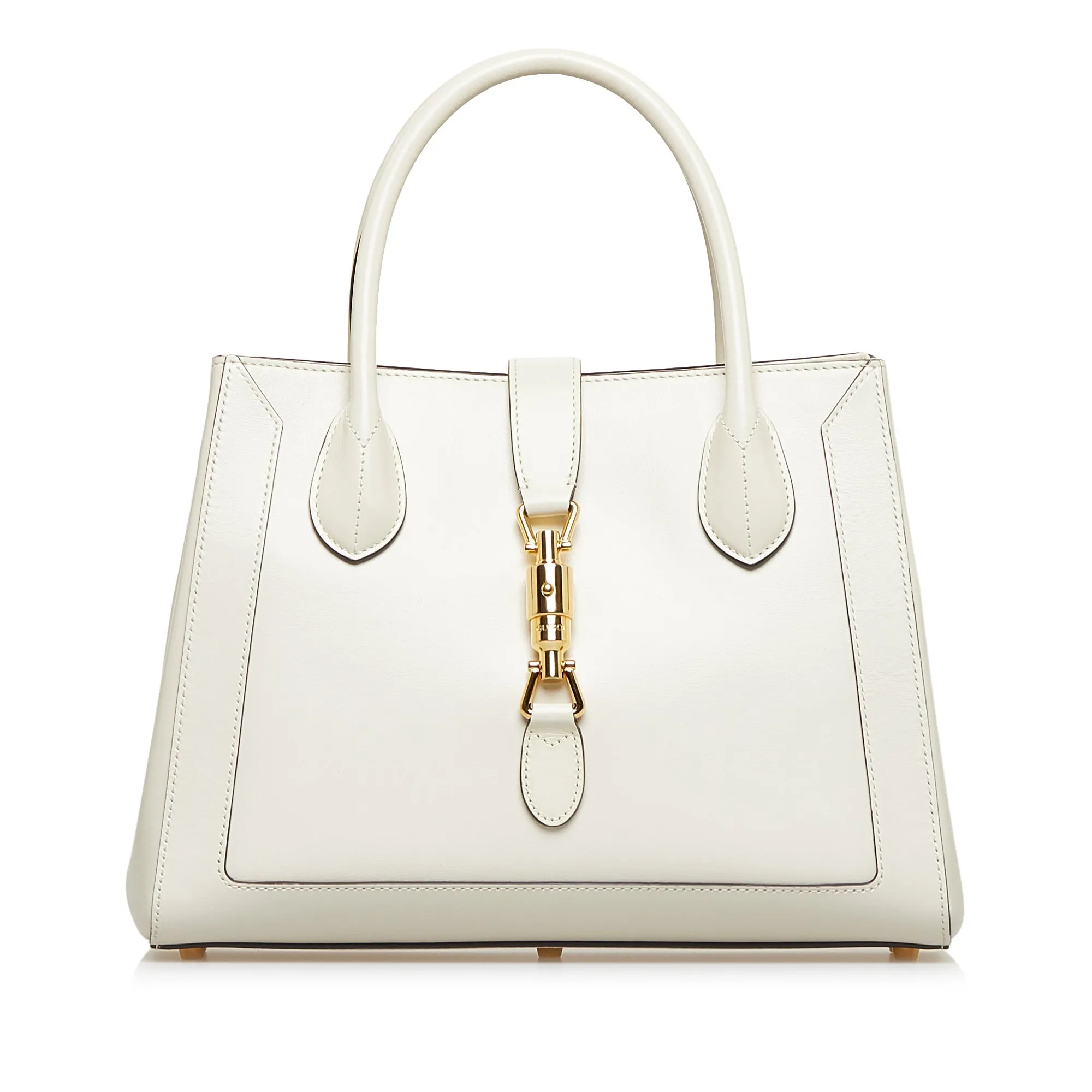 Gucci Jackie 1961 Medium White Leather Gold