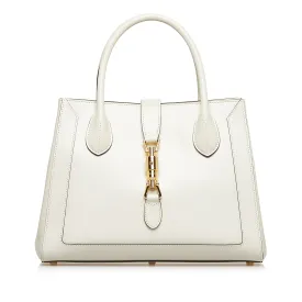 Gucci Jackie 1961 Medium White Leather Gold