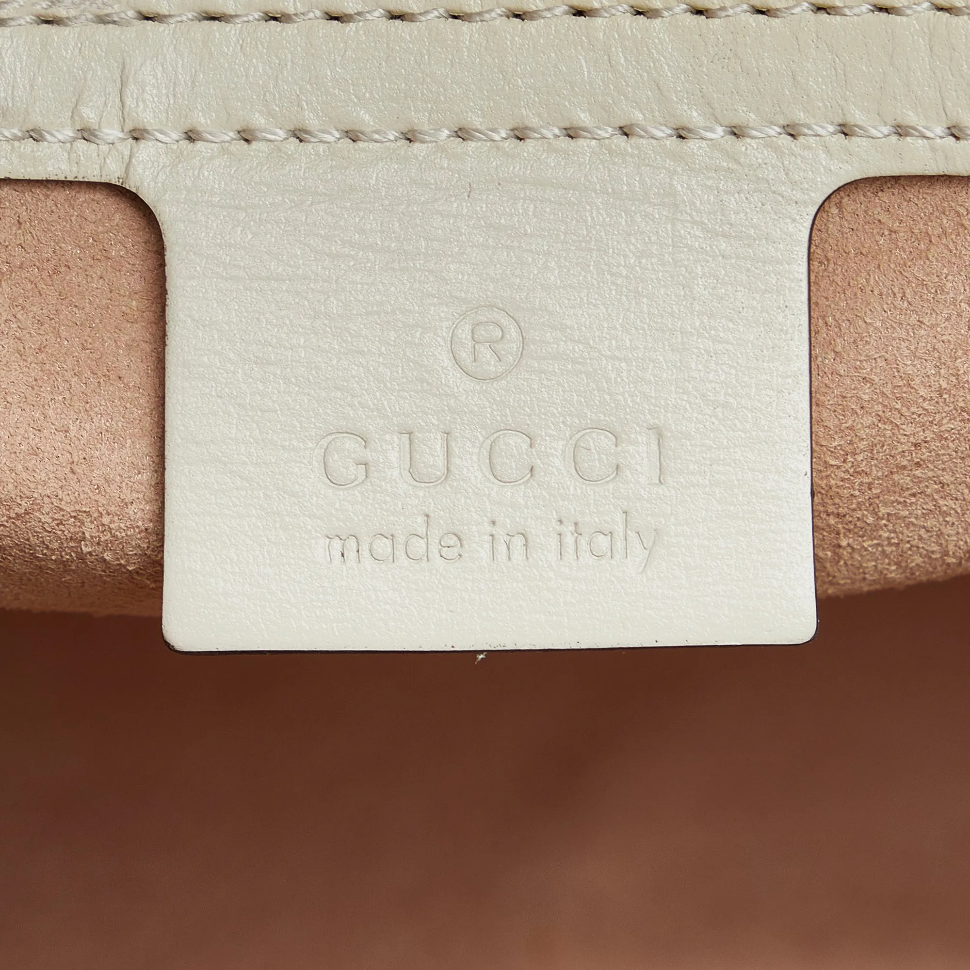 Gucci Jackie 1961 Medium White Leather Gold