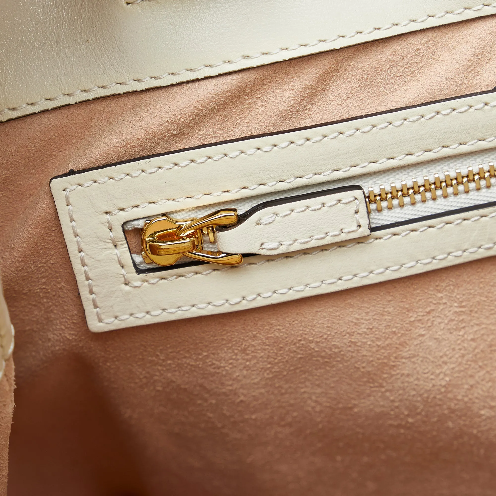 Gucci Jackie 1961 Medium White Leather Gold