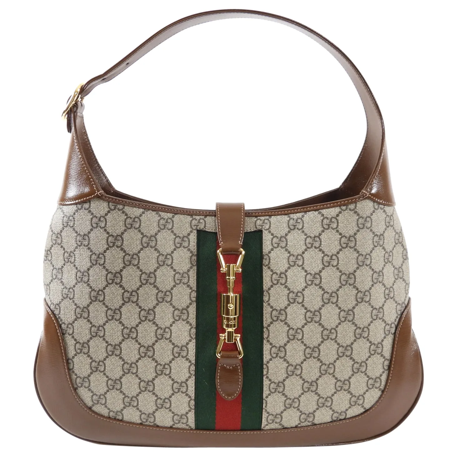 Gucci Jackie 1961 Monogram Supreme Medium Shoulder Hobo Bag