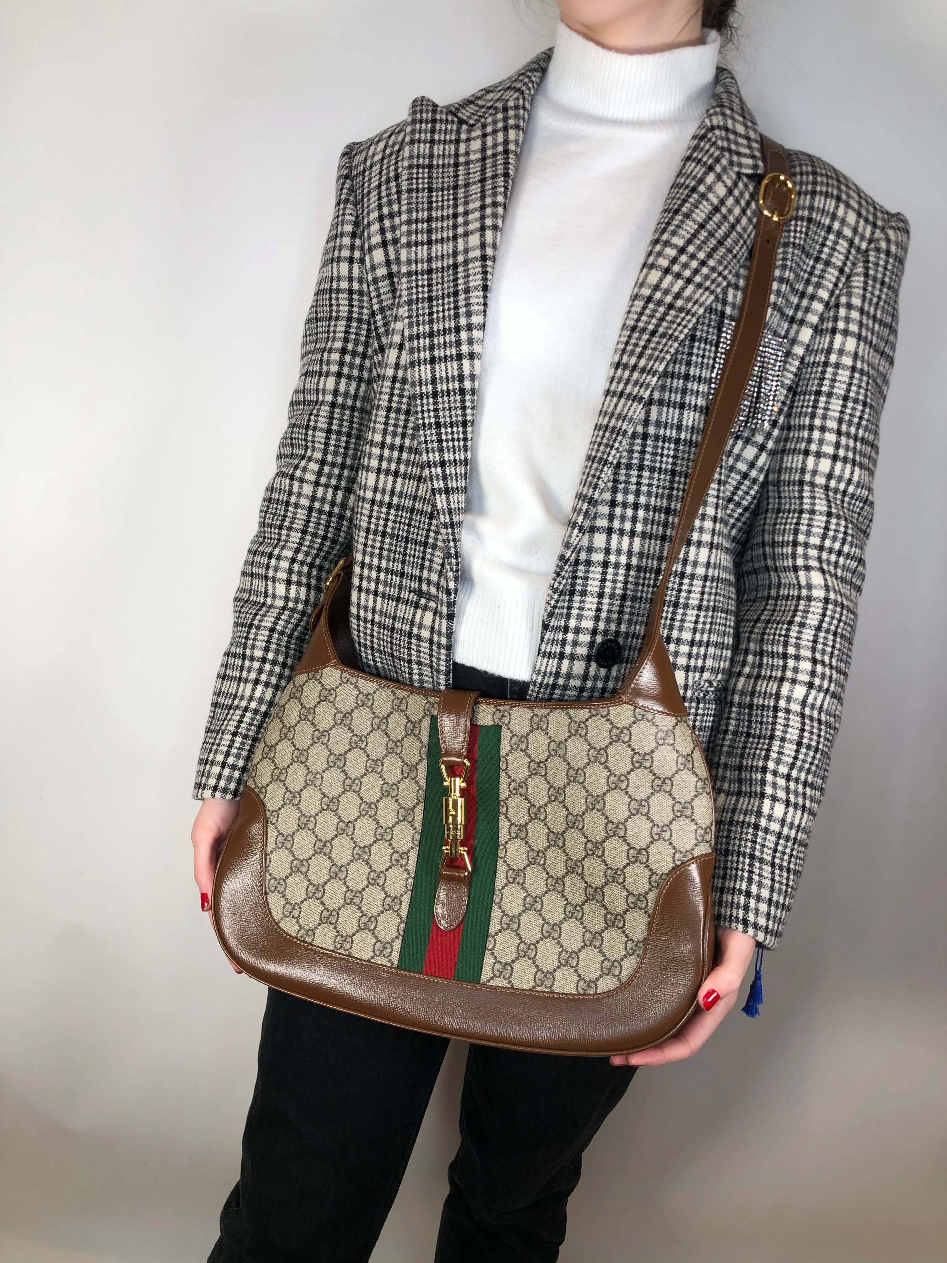 Gucci Monogram Canvas ‘Jackie 1961’ Crossbody