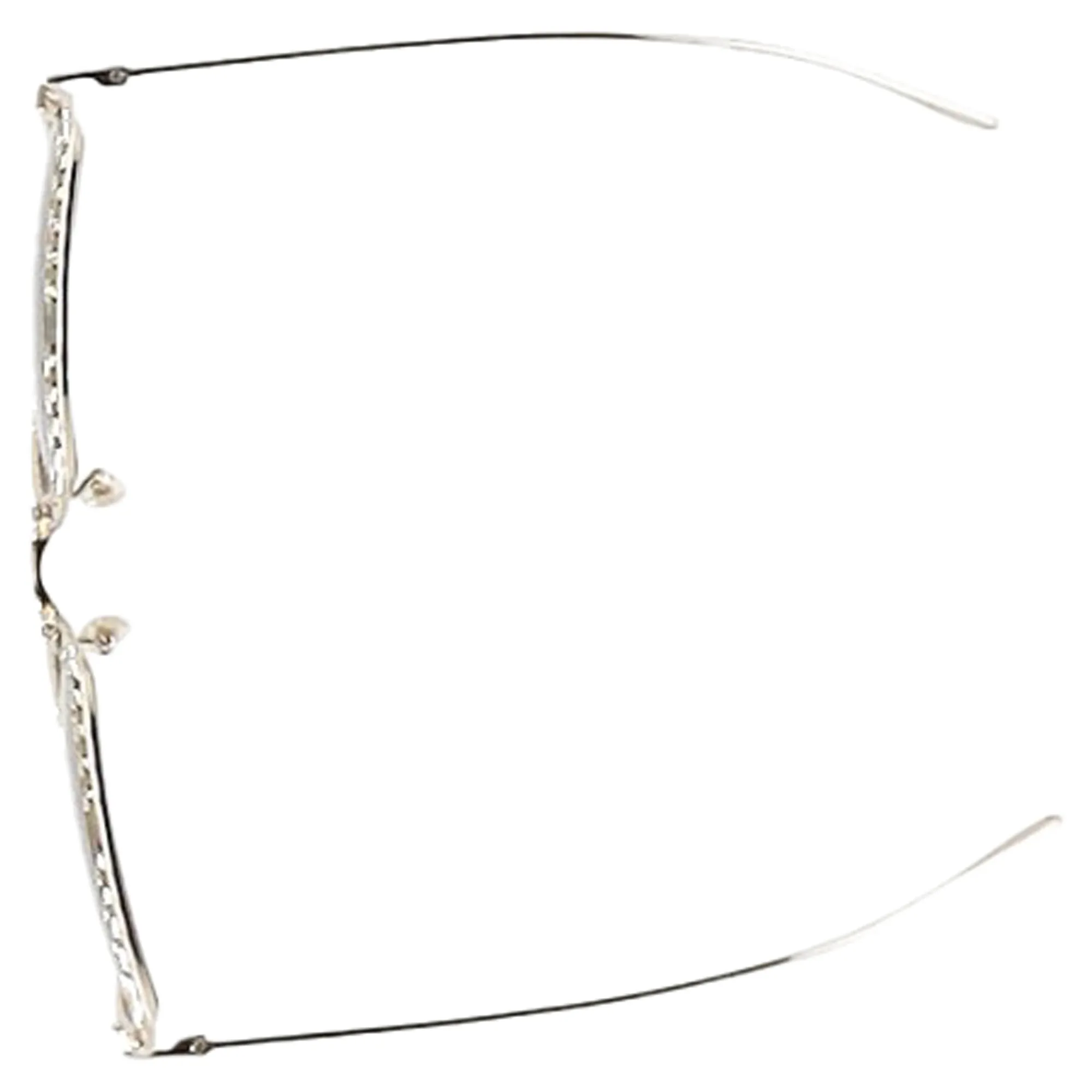 Gucci Tinted Square-Frame Chain Detail Sunglasses in Gold Metal