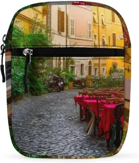 Italian City Cozy Old Street Mini Crossbody Bag Shoulder Bag Small Messenger Bag Unisex