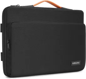 KIZUNA Laptop Bag Case 12.5-13 Inch Computer Shoulder Sleeve Briefcase for MacBook Air 13 M3 M2 2024/iPad Pro 13 M4/MacBook Pro 14 M2 M1/14 Lenovo ThinkPad X1 Carbon/13.3" Yoga Slim 7i Carbon,Black