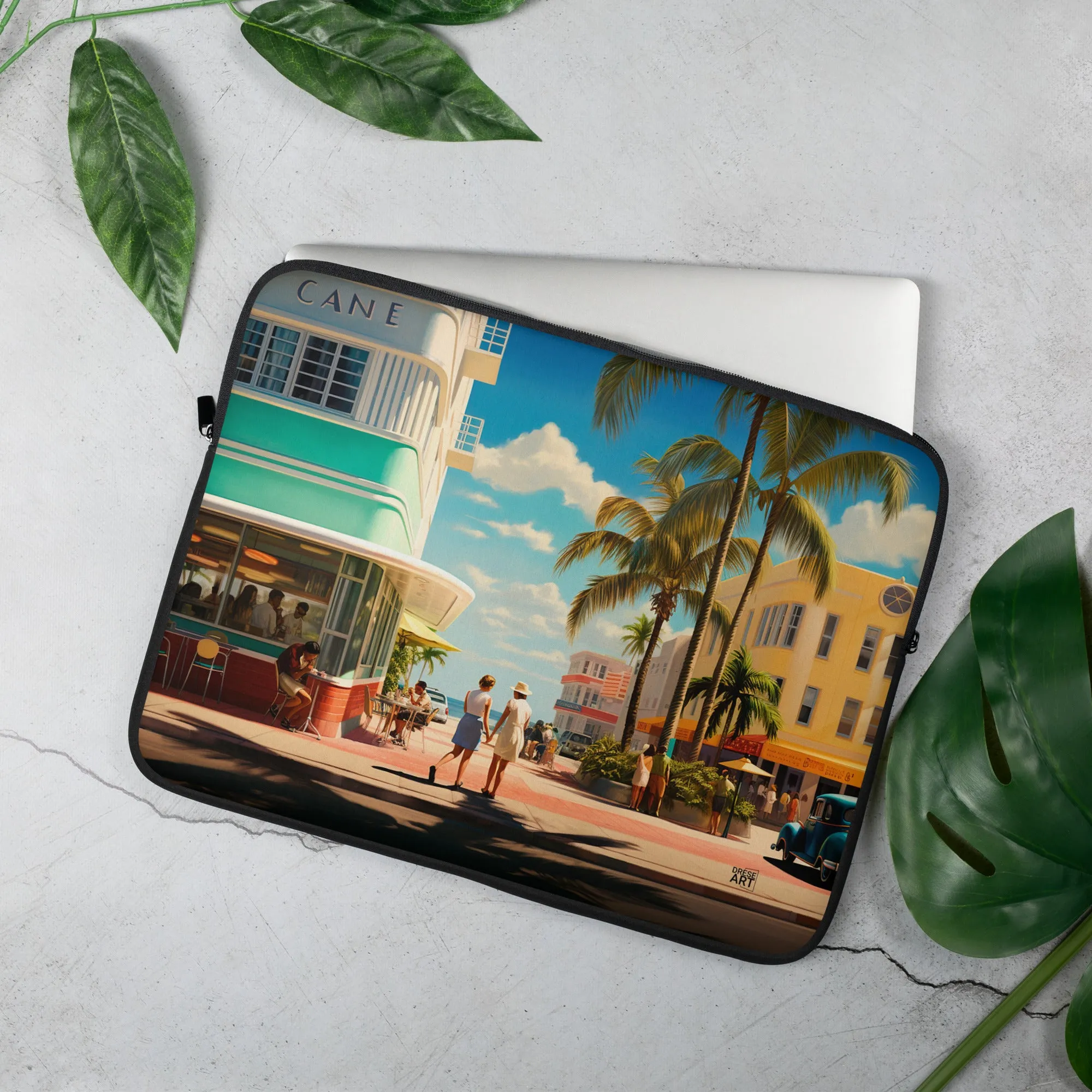 Laptop Sleeve - Miami Retro | Drese Art