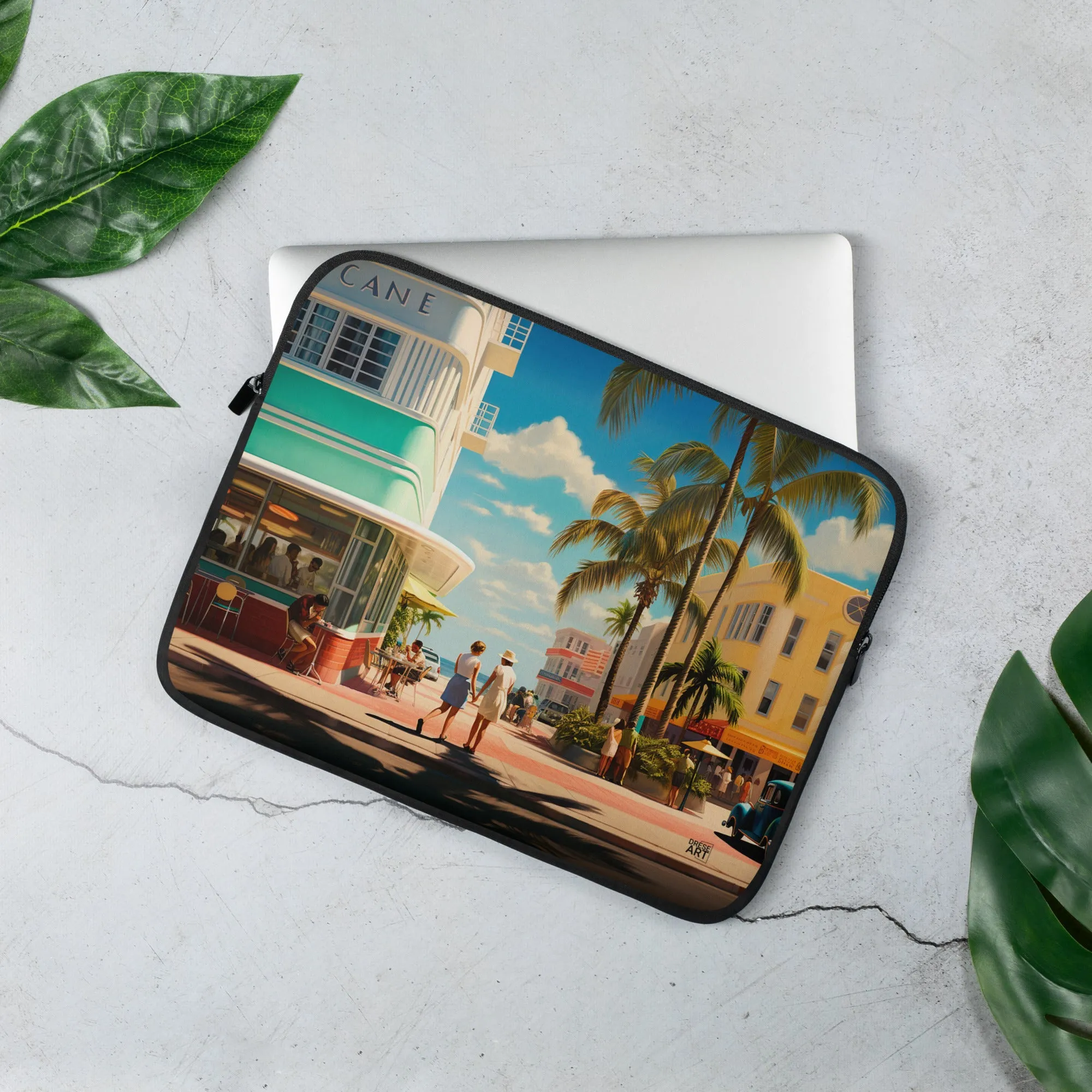 Laptop Sleeve - Miami Retro | Drese Art