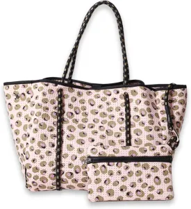 Large Neoprene Tote Bag for Women - Printed Everyday Designer Handbag
