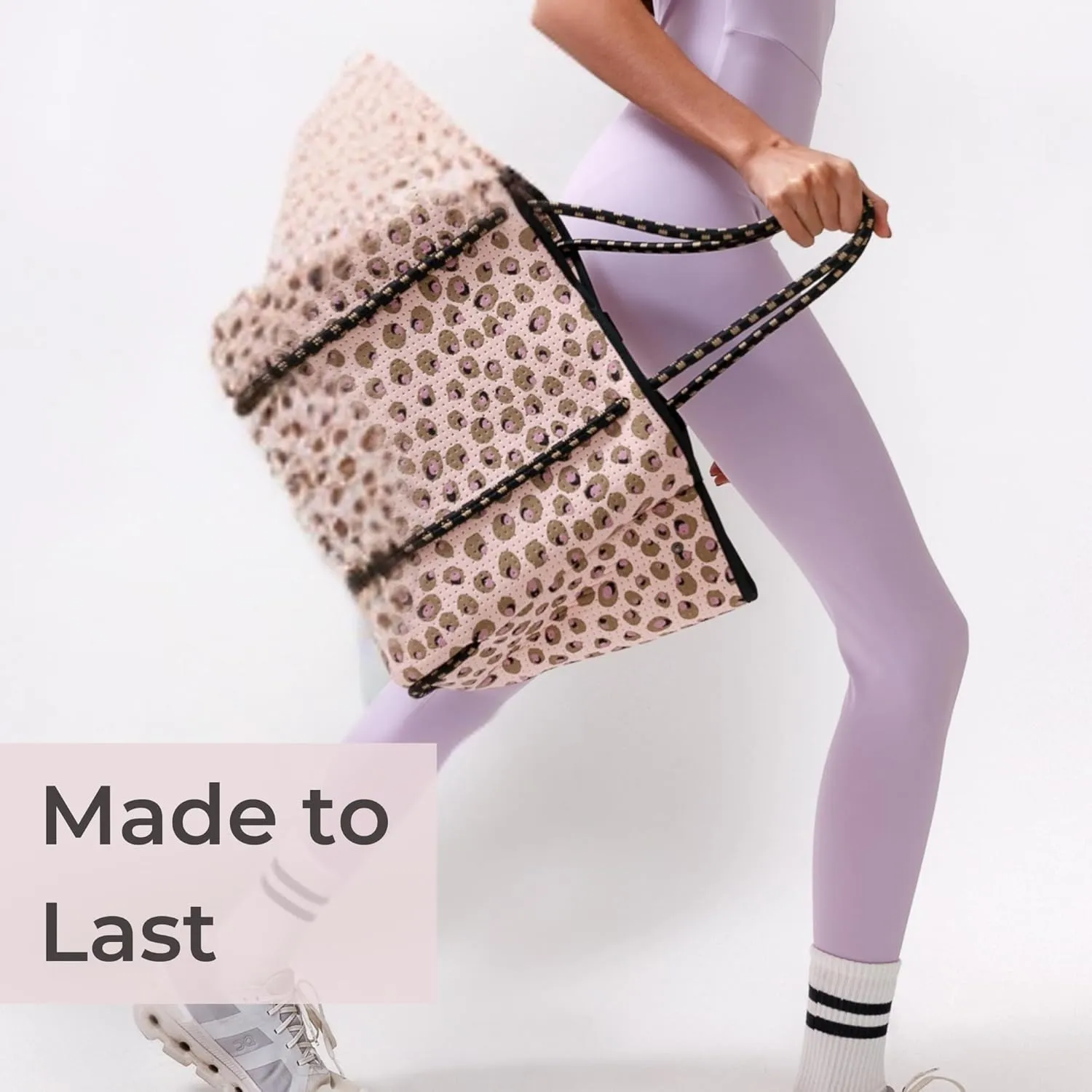 Large Neoprene Tote Bag for Women - Printed Everyday Designer Handbag