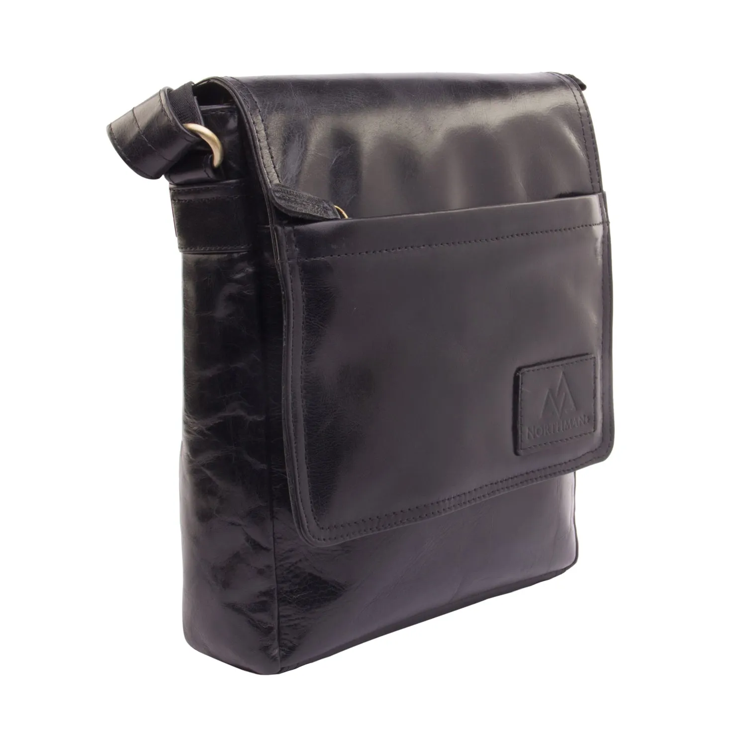 Leather Sling Bag : The Urban Explorer in Black