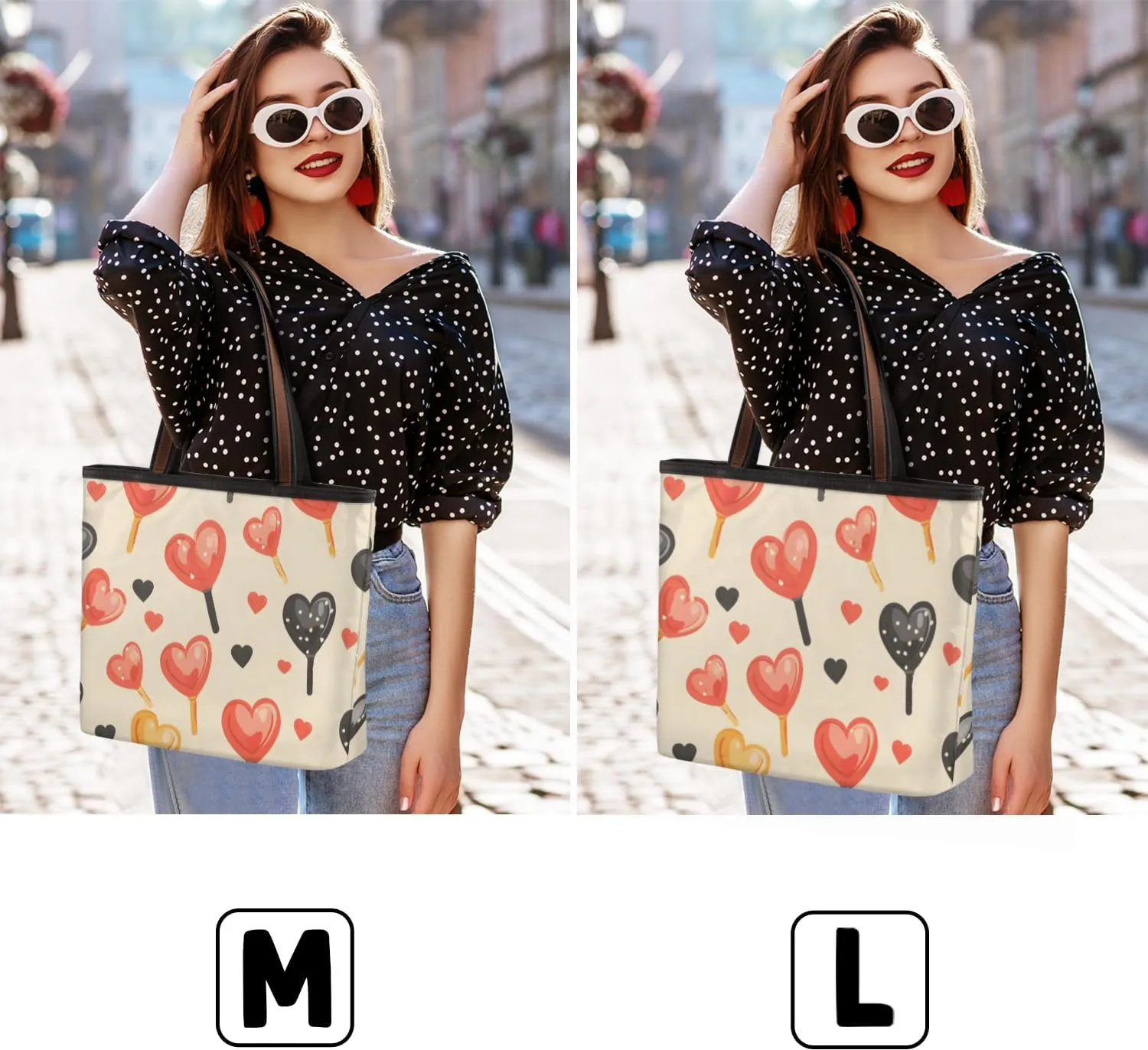 Love Lollipop Tote Bag for Women Tote Bag Womens Handbags for Work Shopping Travel Beach