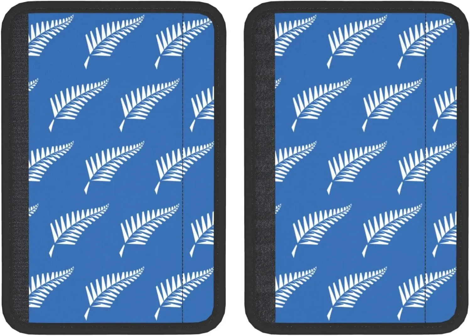 New Zealand Maori Fern Car Seat Belt Cover Pad Soft Comfortable Shoulder Strap Pad for Car Seat Belt Harness/Bag Seatbelt Shoulder Strap Pad (2 Pack)