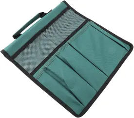 Oumefar Foldable Garden Kneeler Pouch Portable Garden Kneeling Pouch Bag Bench Kneeling Bag Tool with Handle Multiple Storage Stool Pouch (Green)