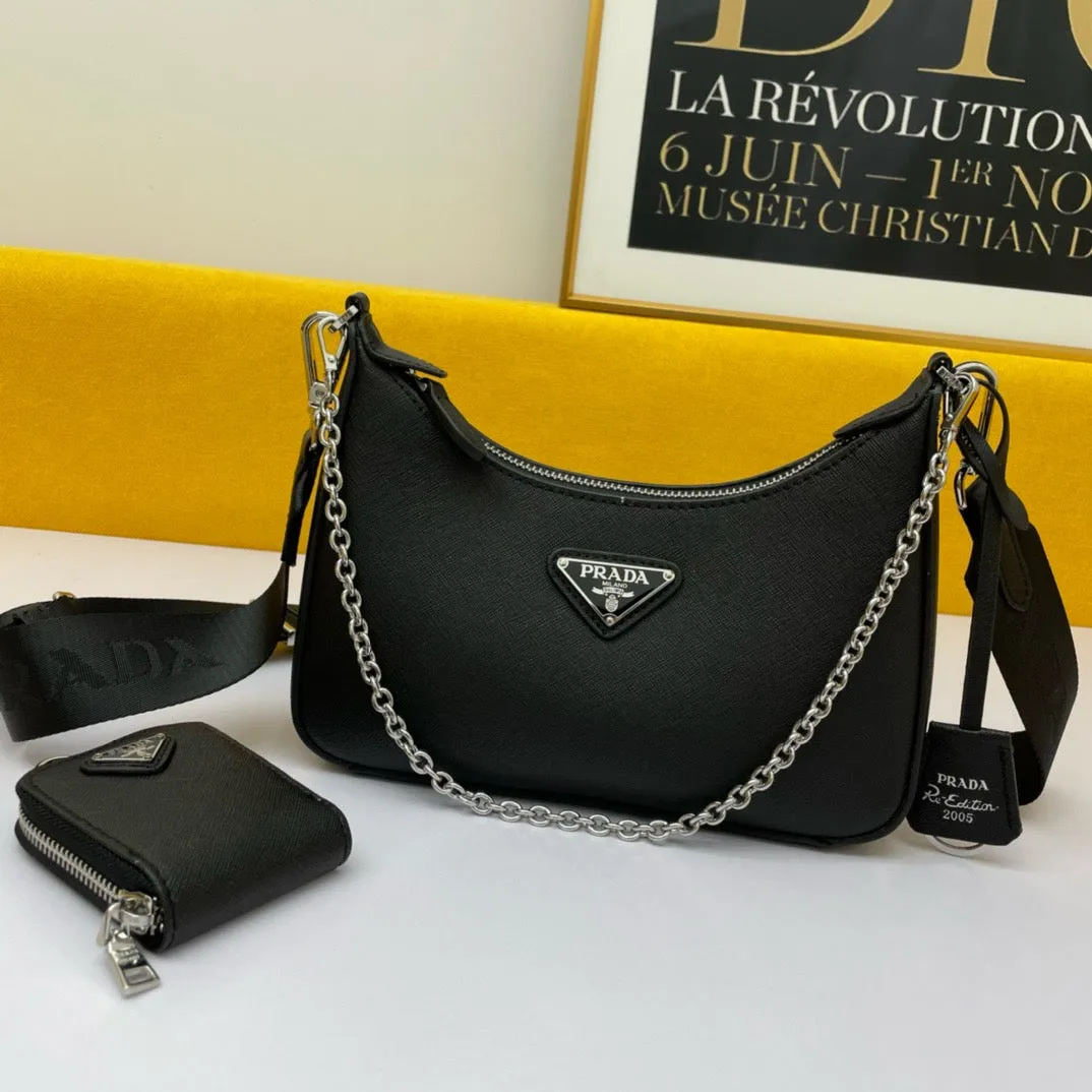 P Re-edition 2005 Saffiano Leather Bag