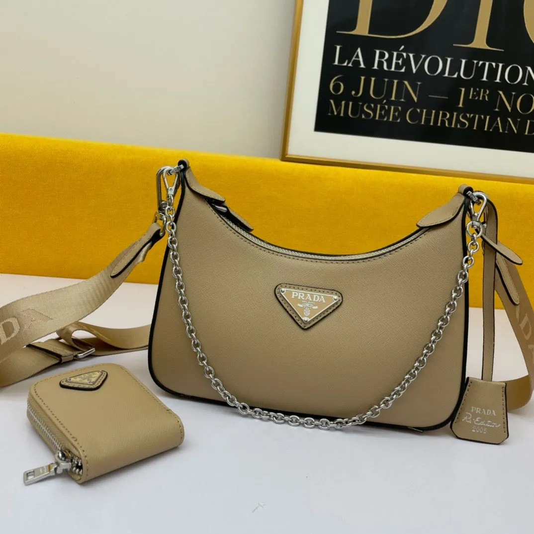 P Re-edition 2005 Saffiano Leather Bag