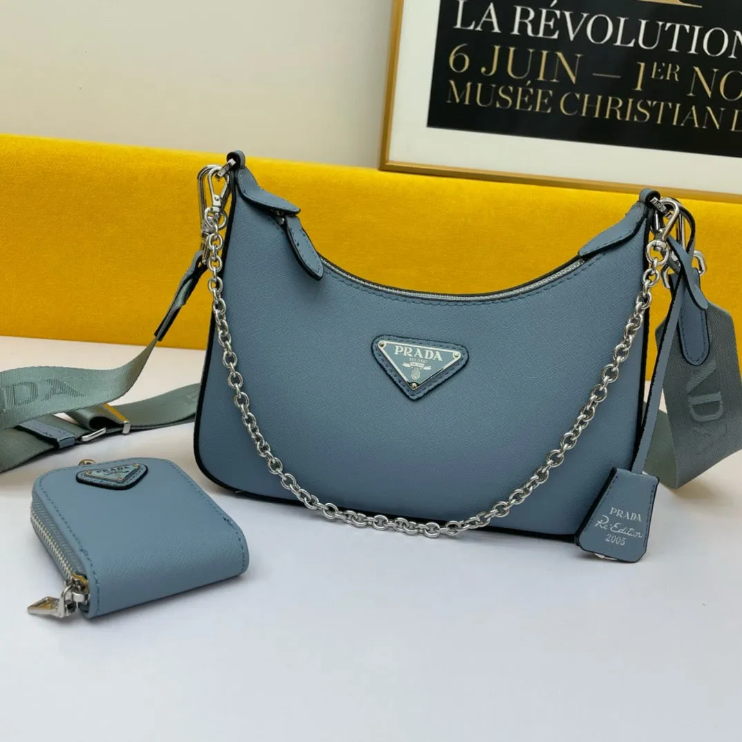 P Re-edition 2005 Saffiano Leather Bag
