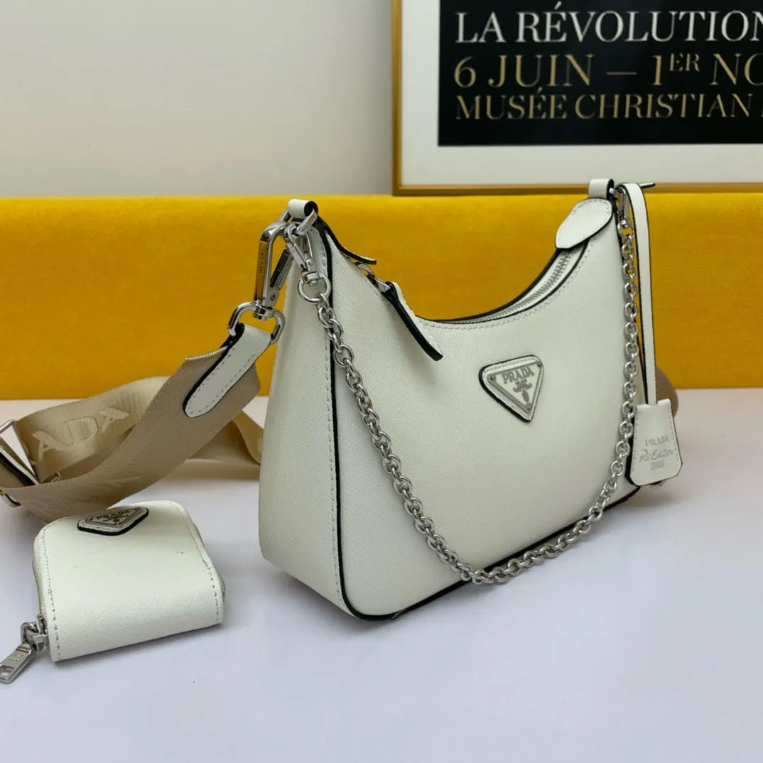 P Re-edition 2005 Saffiano Leather Bag