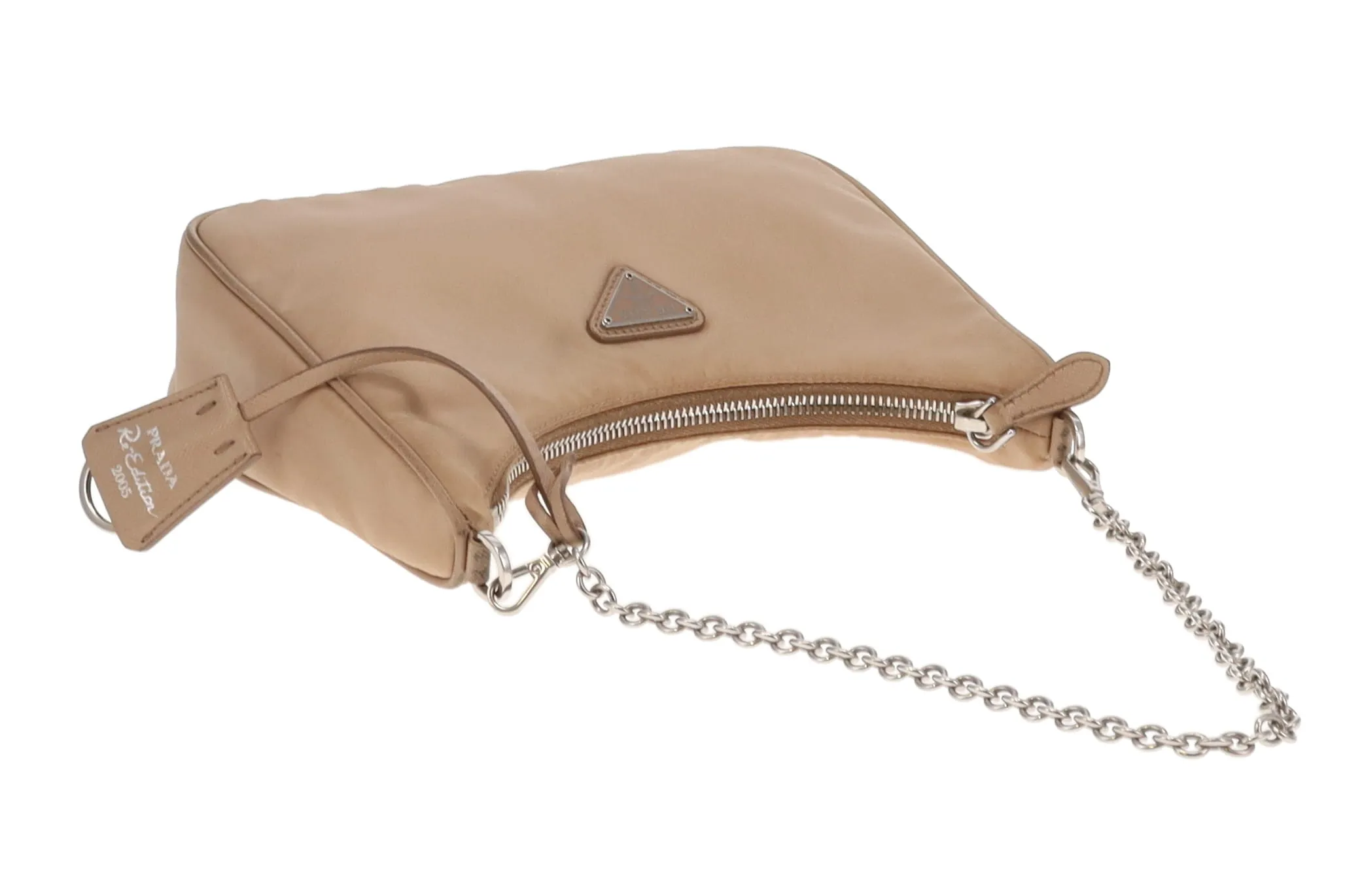 Prada Beige Nylon Re-Edition 2005 Crossbody Bag