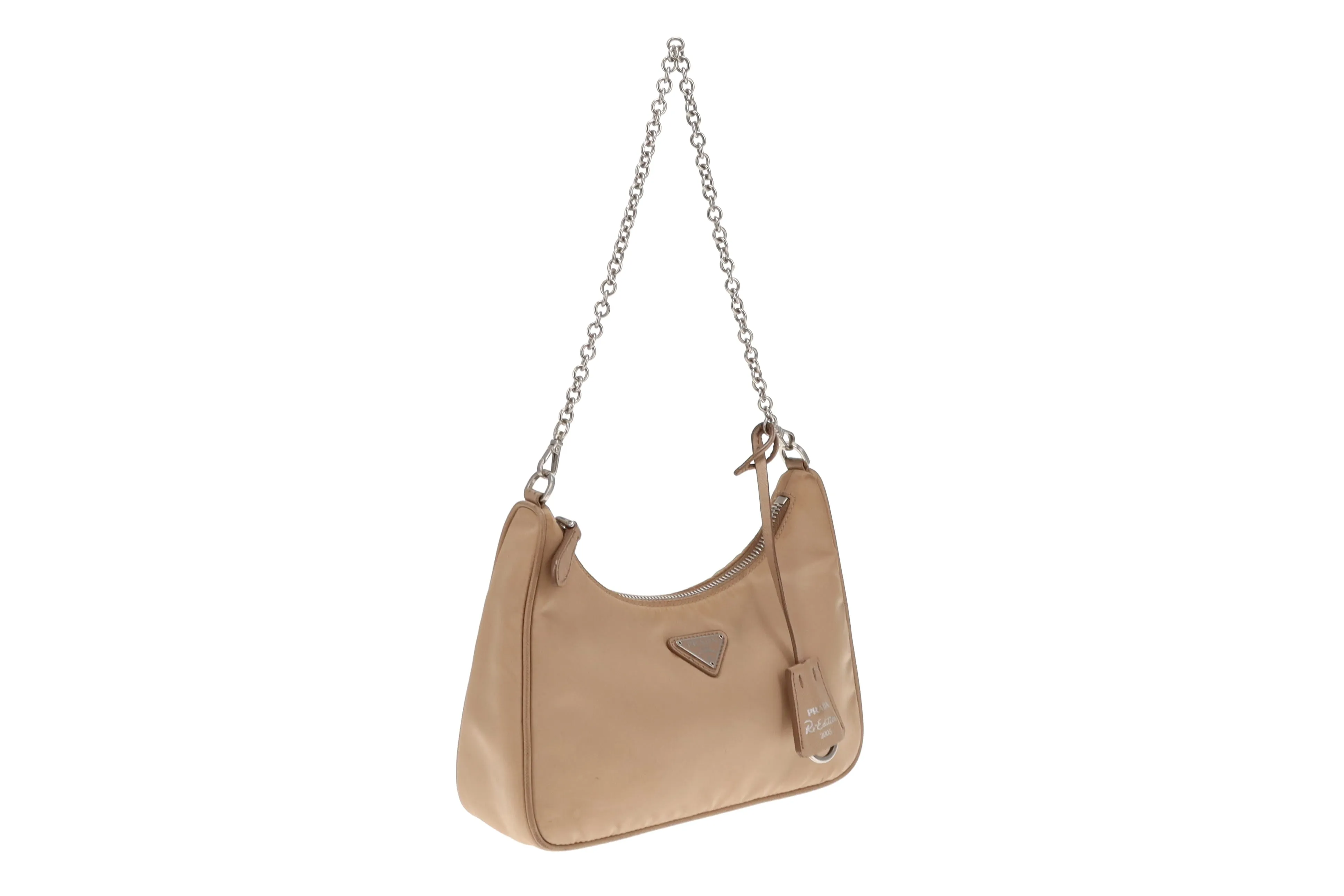 Prada Beige Nylon Re-Edition 2005 Crossbody Bag