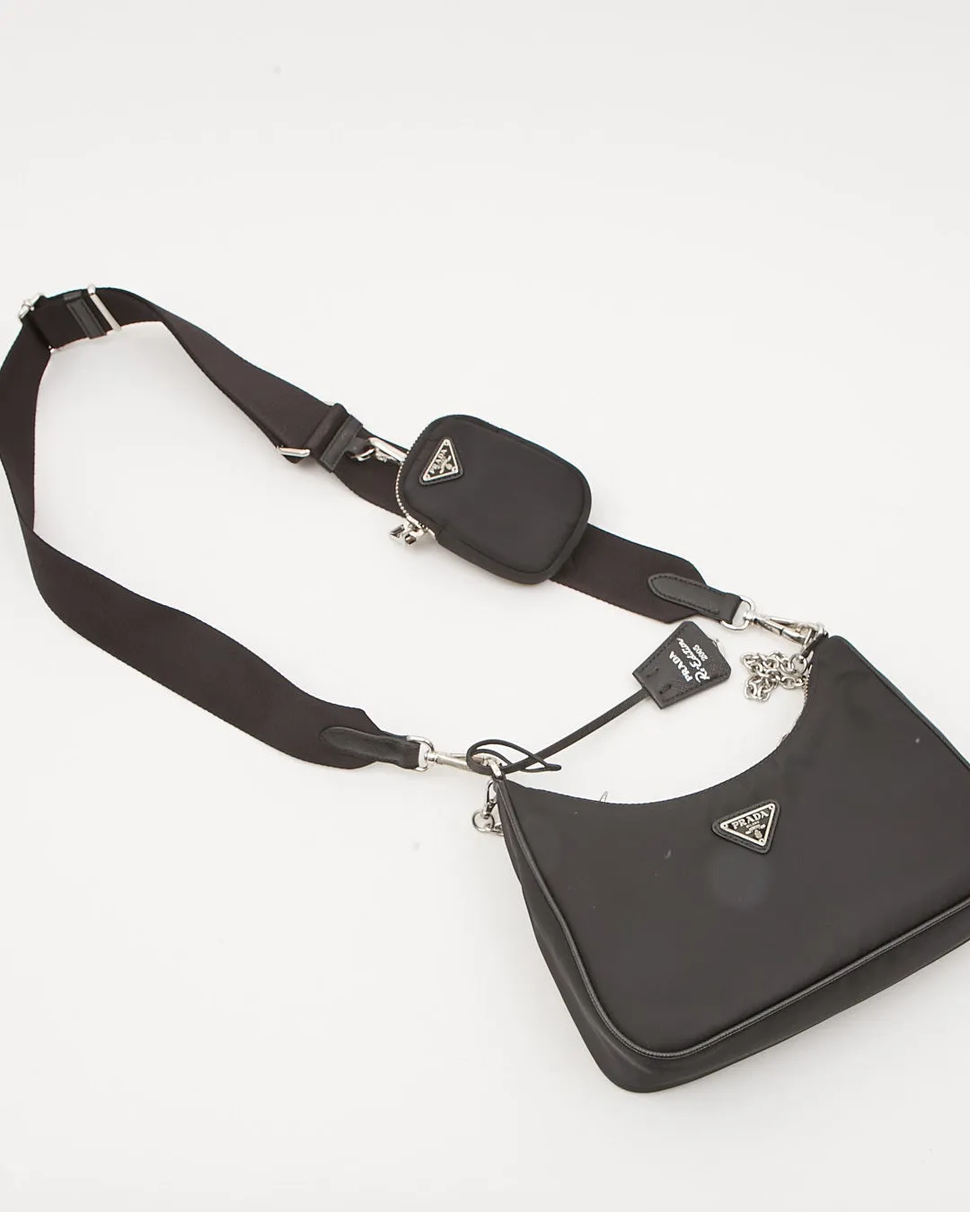 Prada Black Nylon Tessuto Re Edition 2005 Crossbody Bag