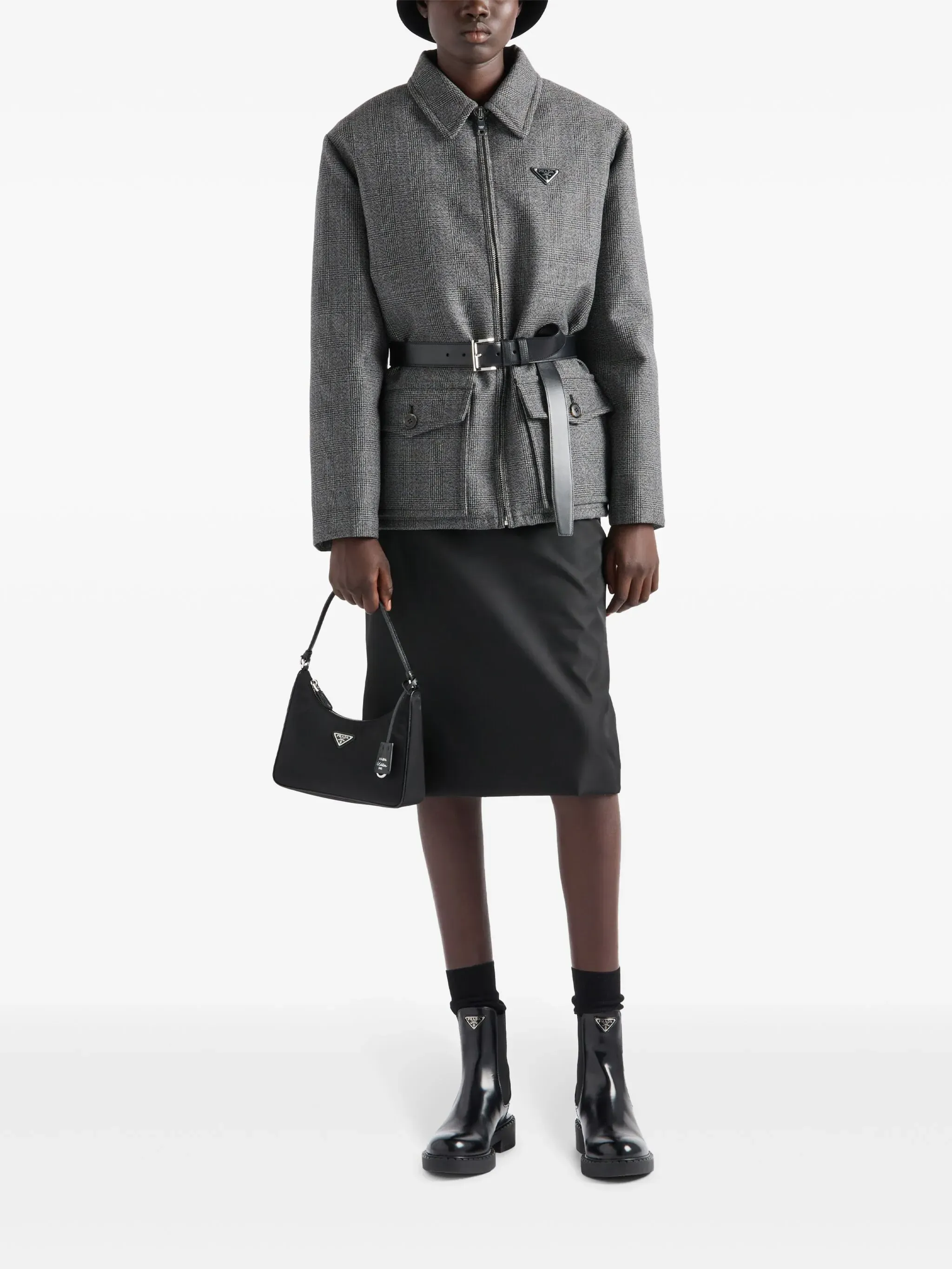 Re-Edition 2005 Re-Nylon and Saffiano mini bag