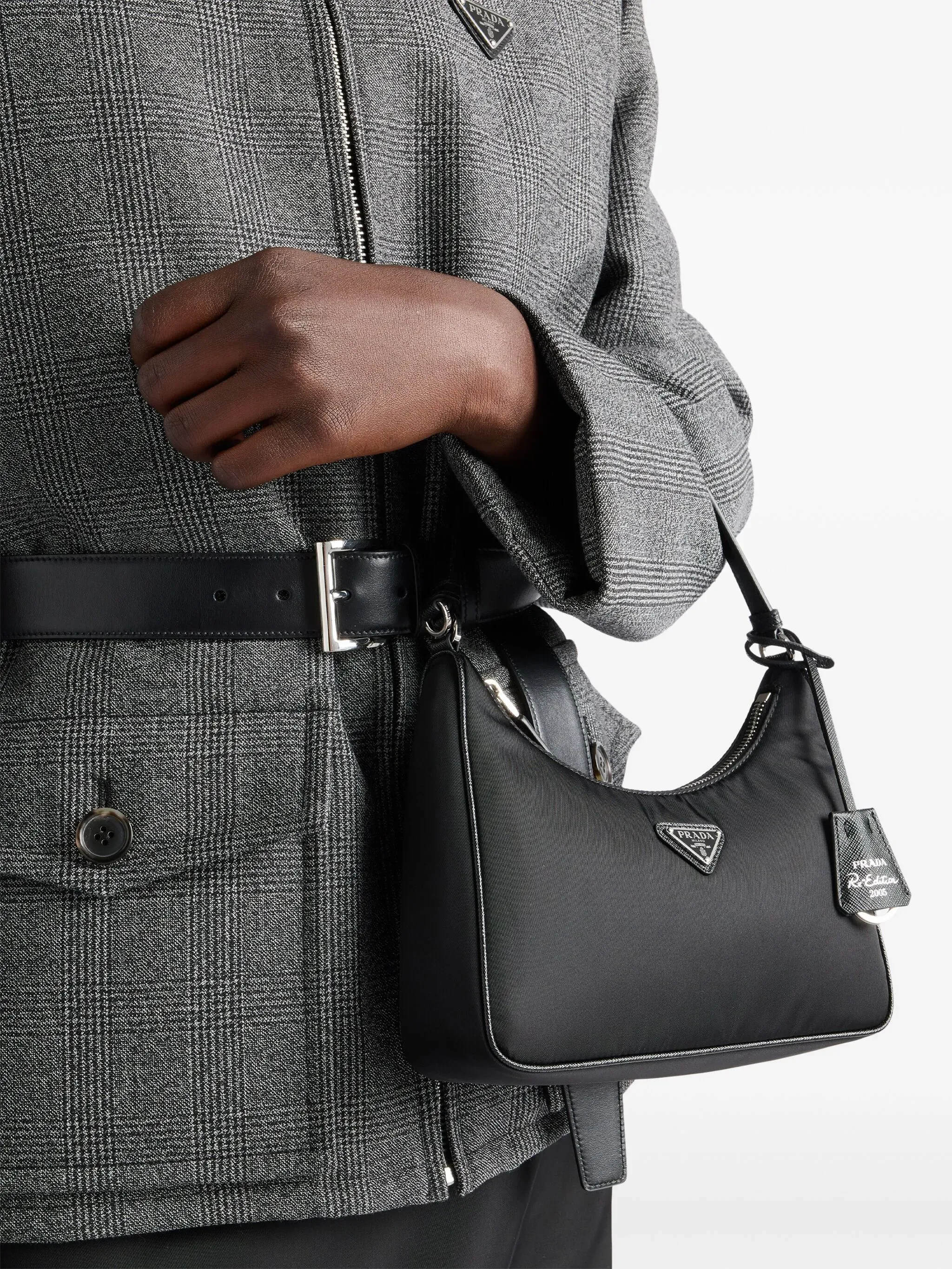 Re-Edition 2005 Re-Nylon and Saffiano mini bag
