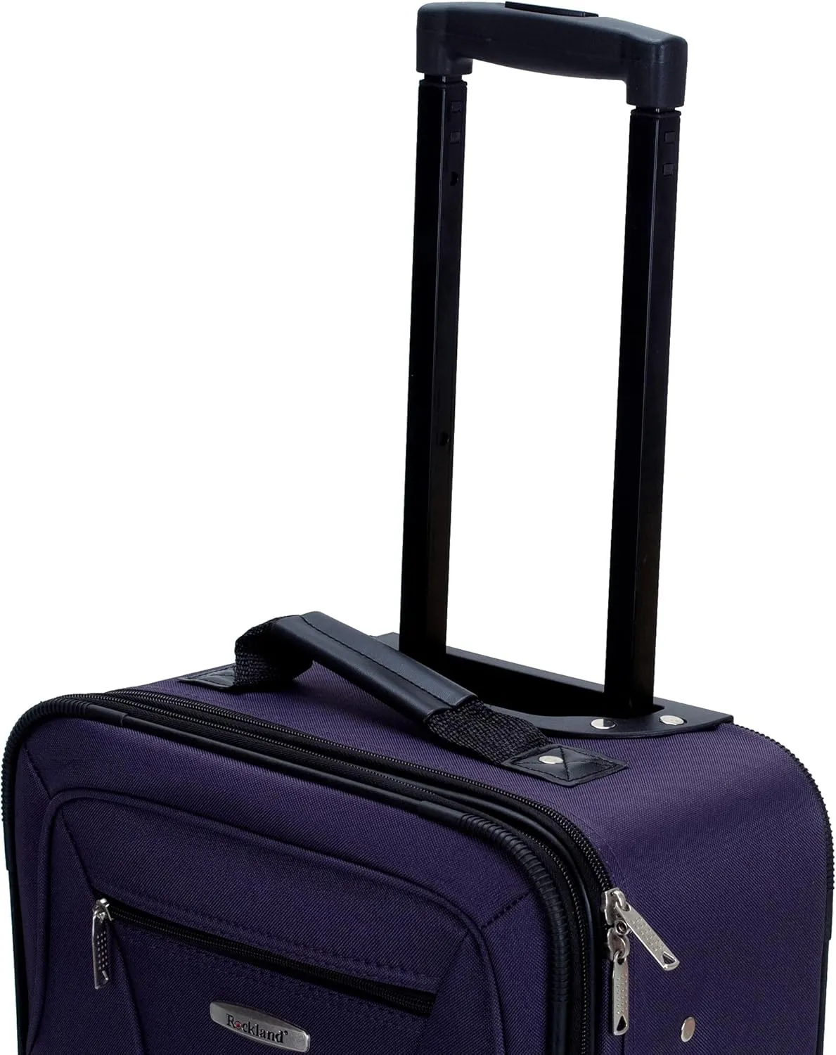 Rockland Fashion Expandable Softside Upright Luggage Set, Purple, 2-Piece (14/19)